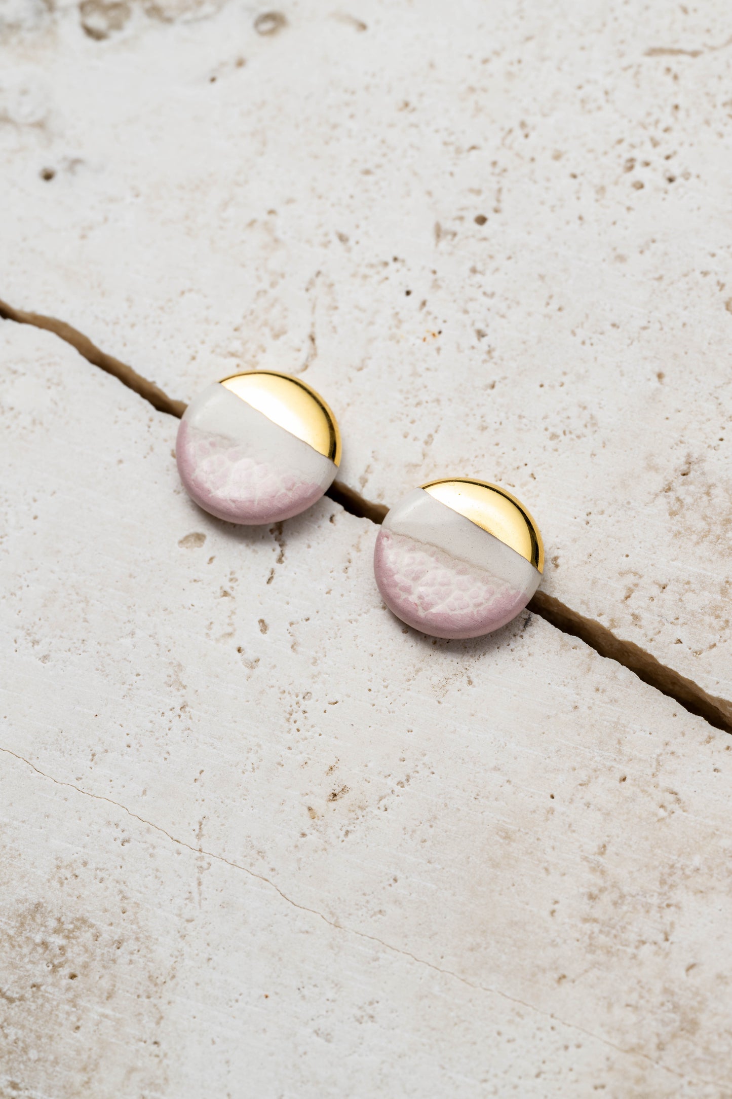 Orecchini lobo tondo salvia