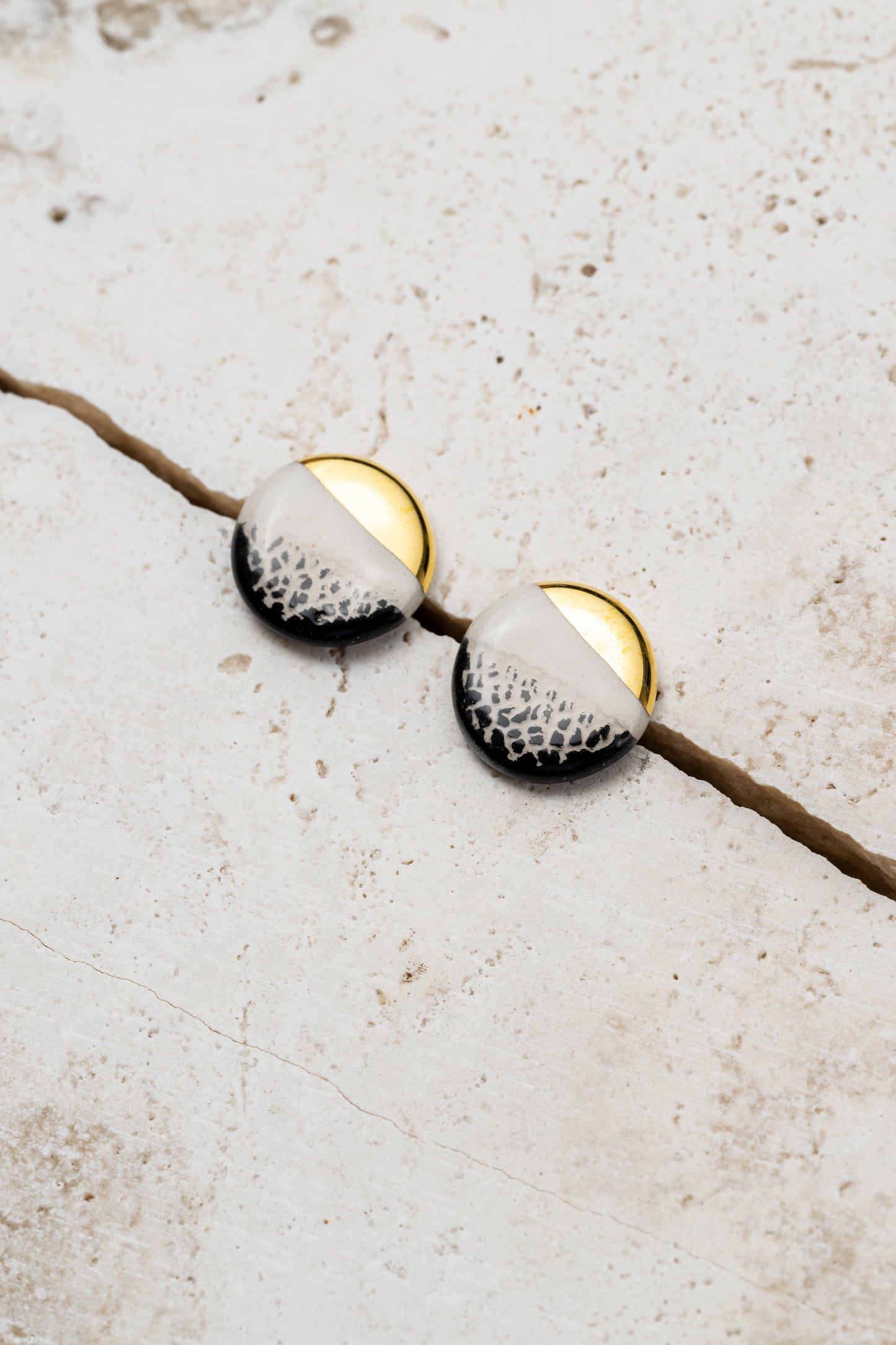 Orecchini lobo tondo salvia