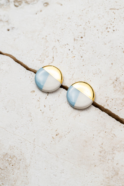 Orecchini lobo tondo tinta unita