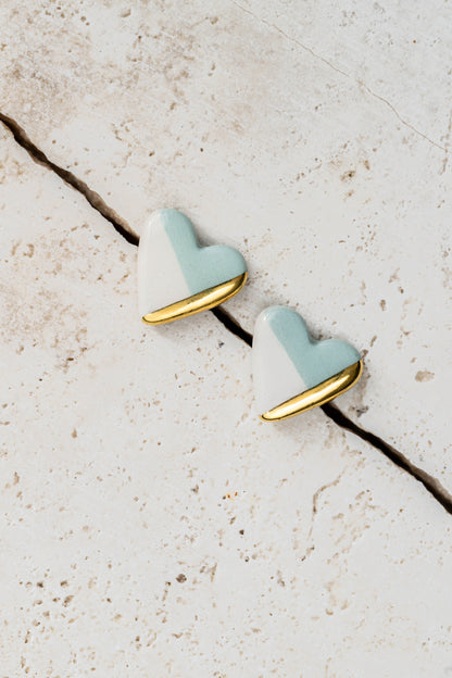 Orecchini lobo cuore tinta unita