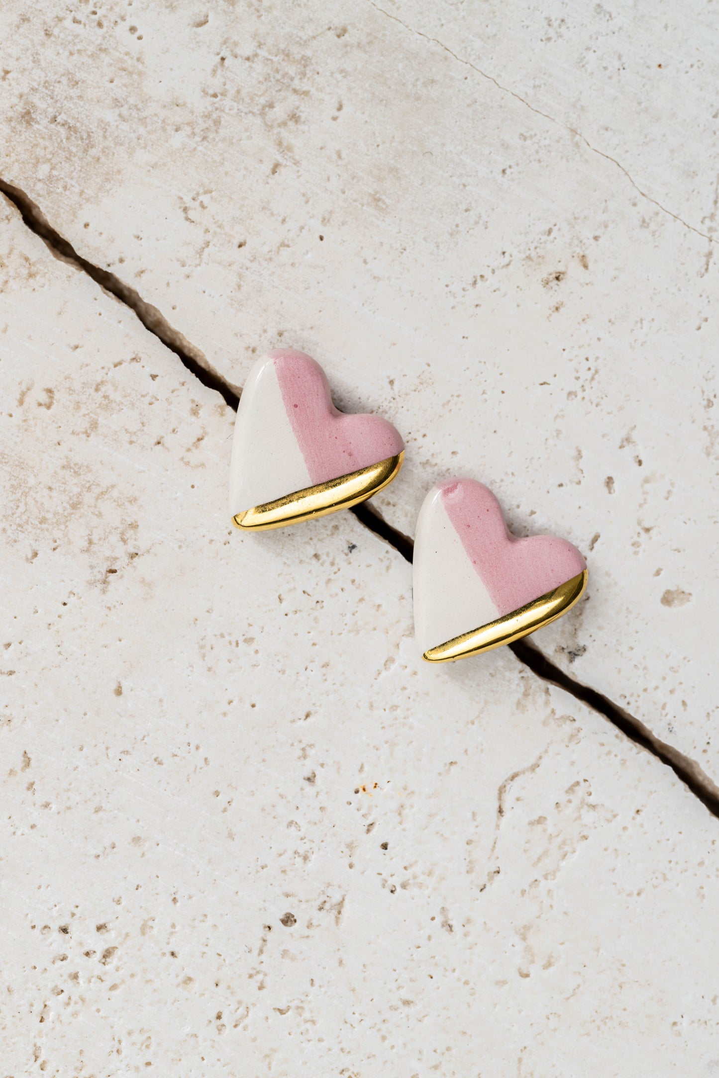 Orecchini lobo cuore tinta unita