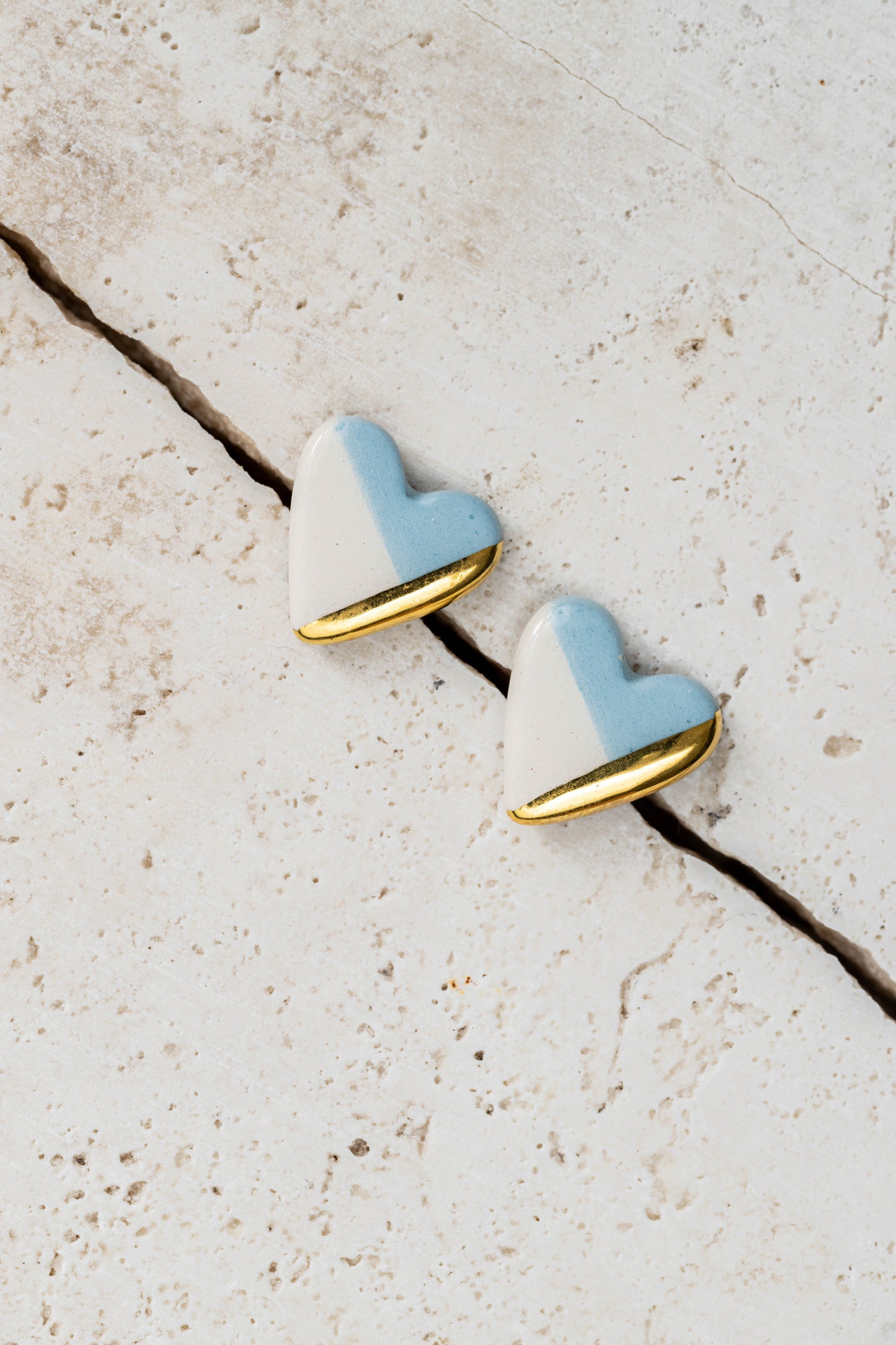 Orecchini lobo cuore tinta unita