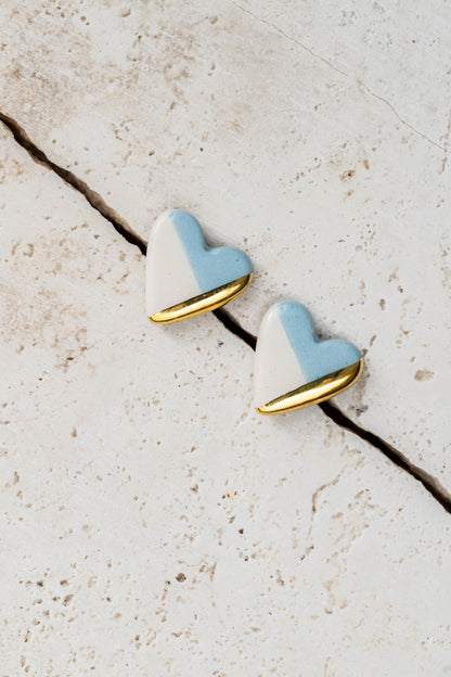 Orecchini lobo cuore tinta unita