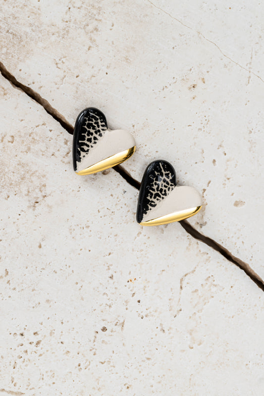 Orecchini lobo cuore salvia